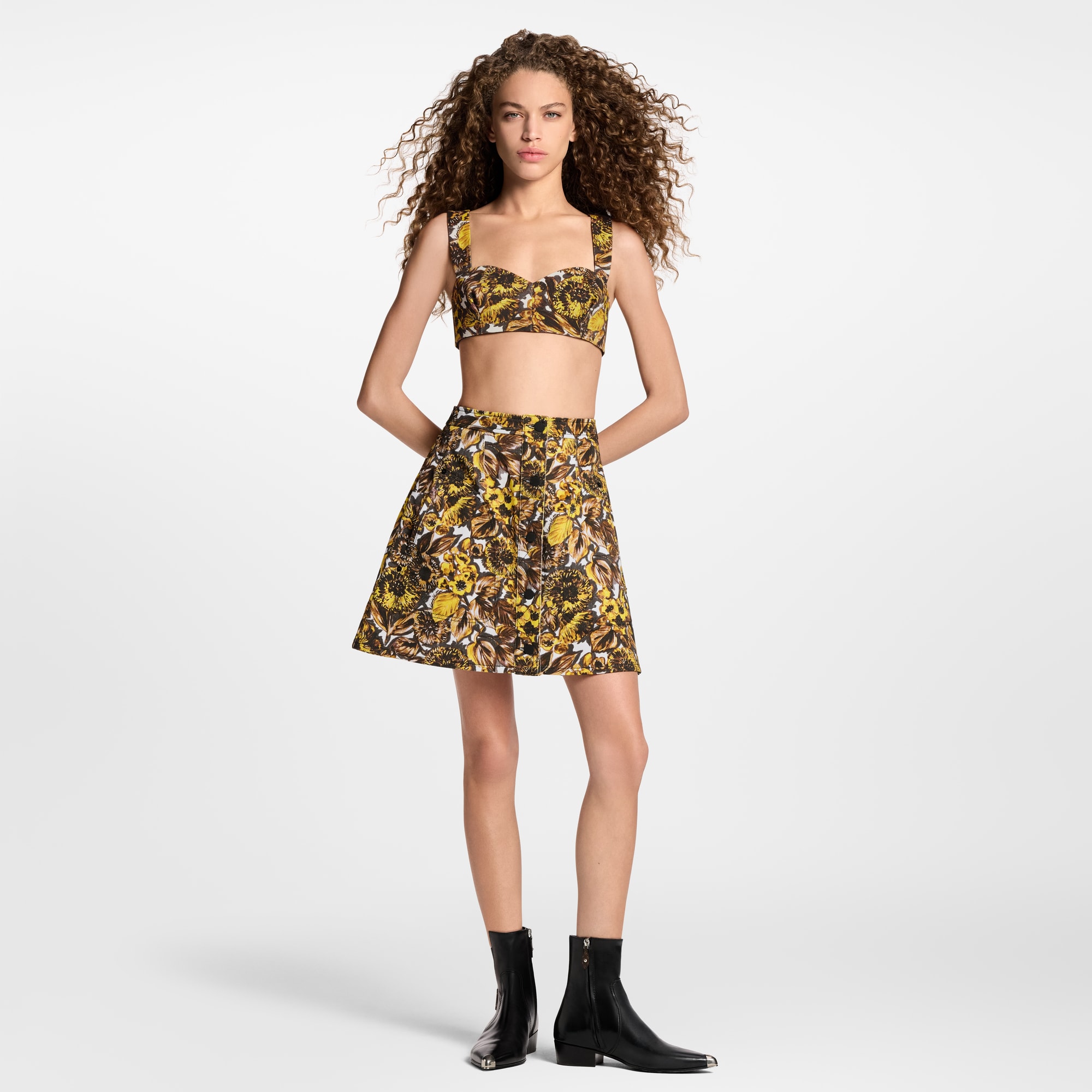 Floral Print Bustier  in Women