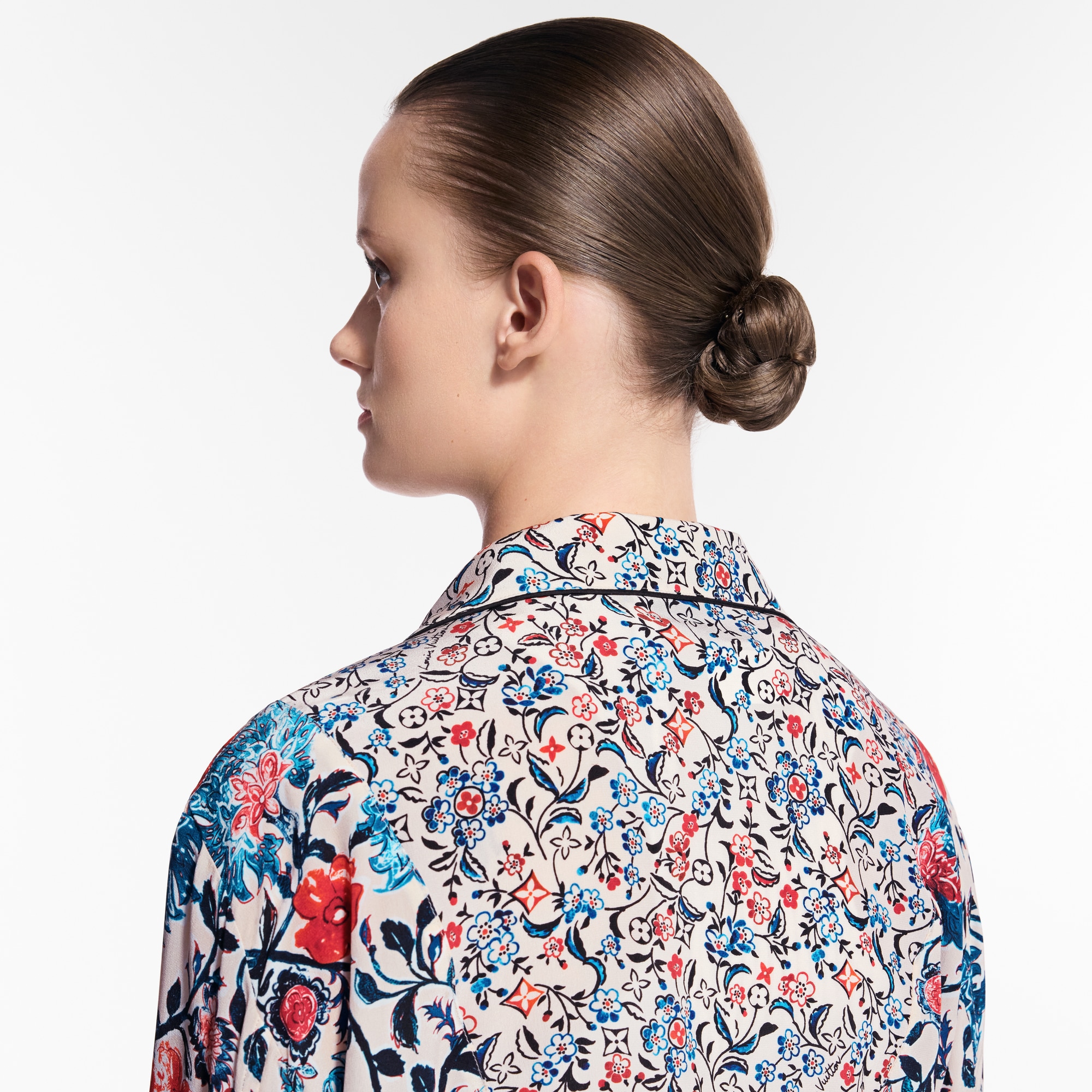 Floral Vine Pajama Shirt  in Women