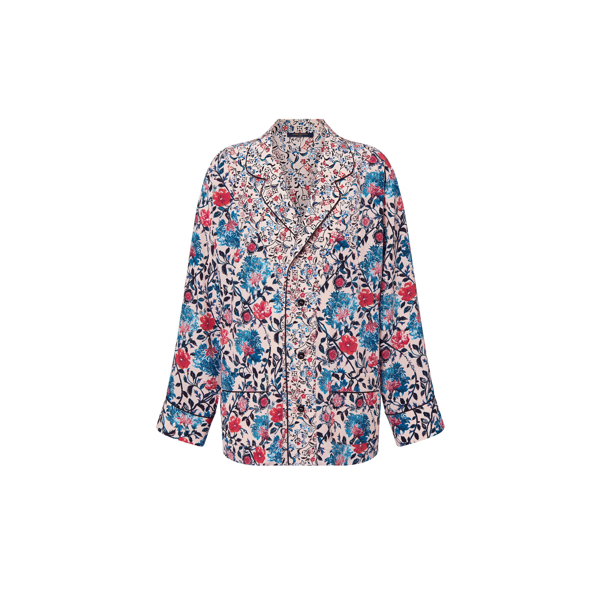 Floral Vine Pajama Shirt  in Women