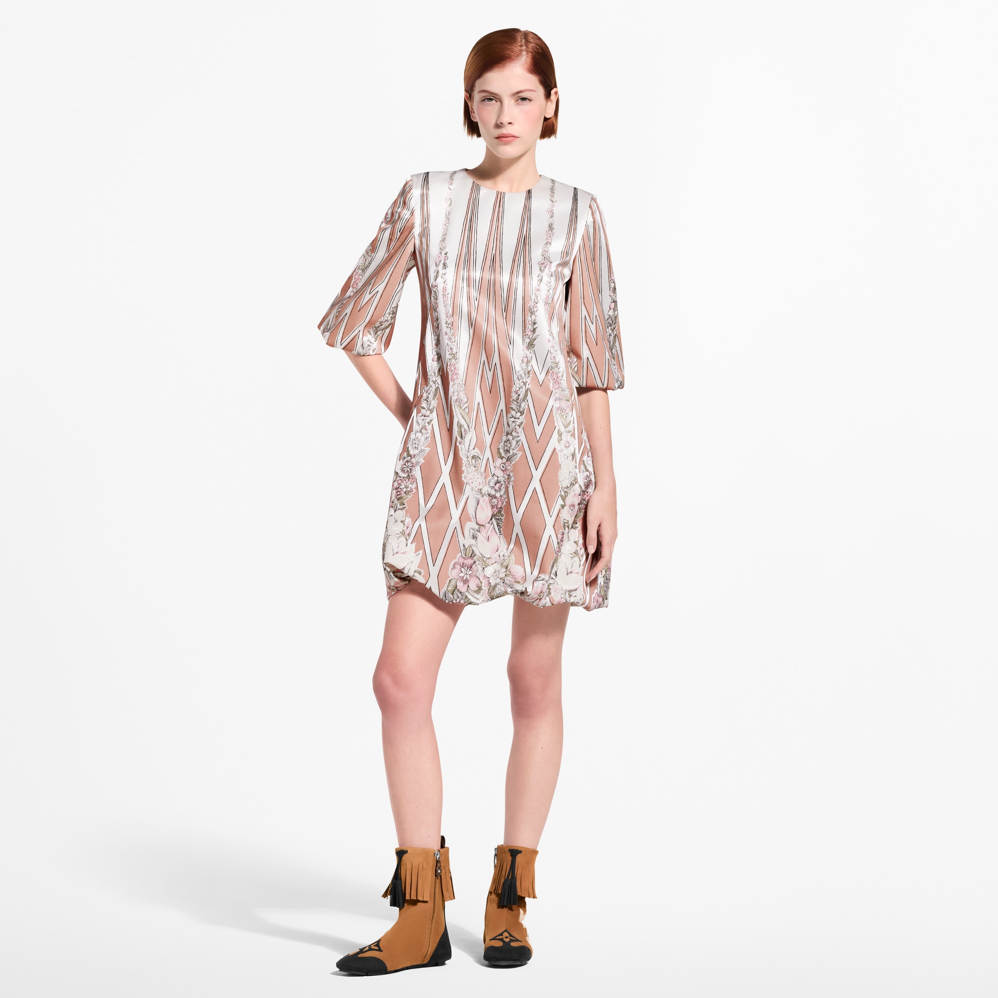 Floral Wallpaper Mini Dress - Ready-to-Wear | LOUIS VUITTON