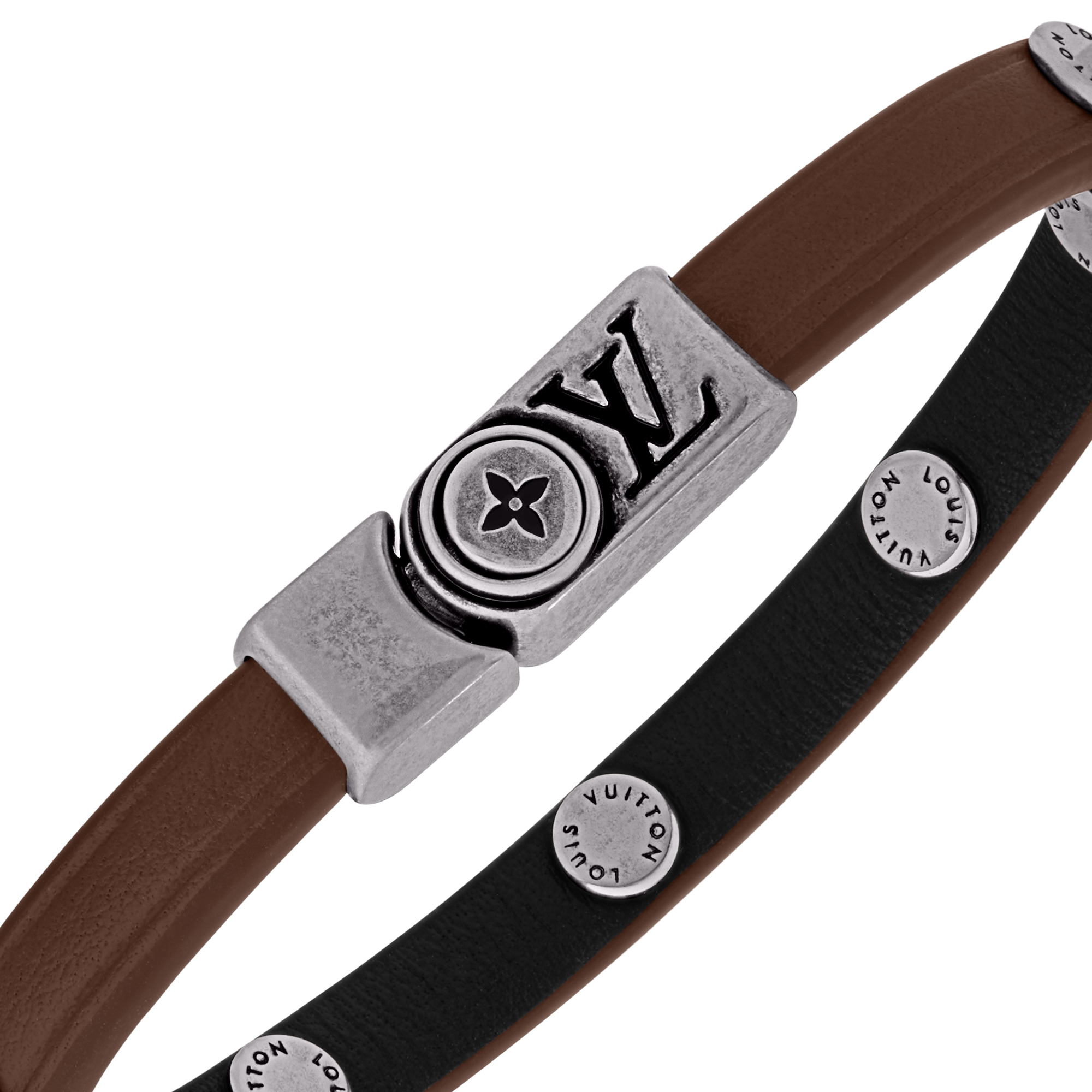 Flower Edge Stud Bracelet  in Men