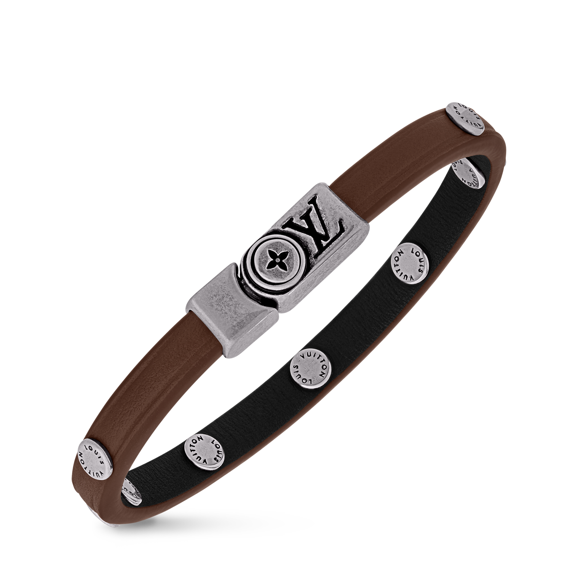 Flower Edge Stud Bracelet  in Men