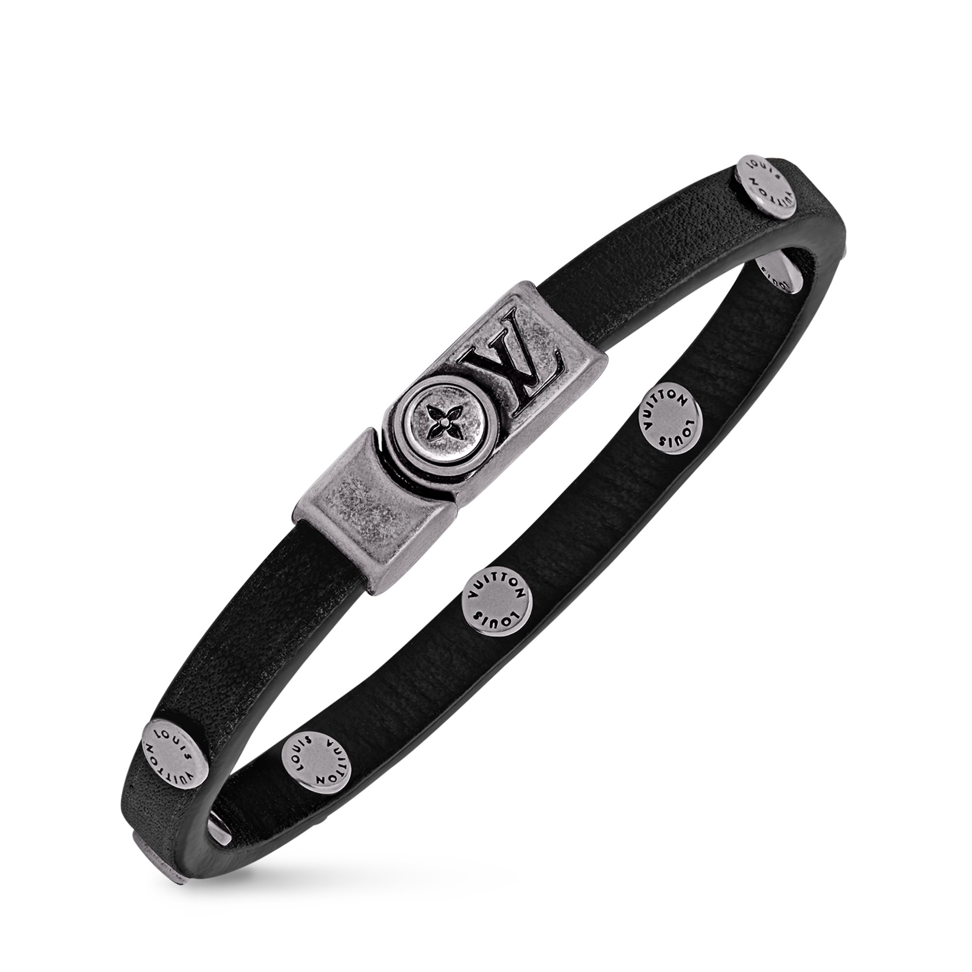 Flower Edge Stud Bracelet  in Men