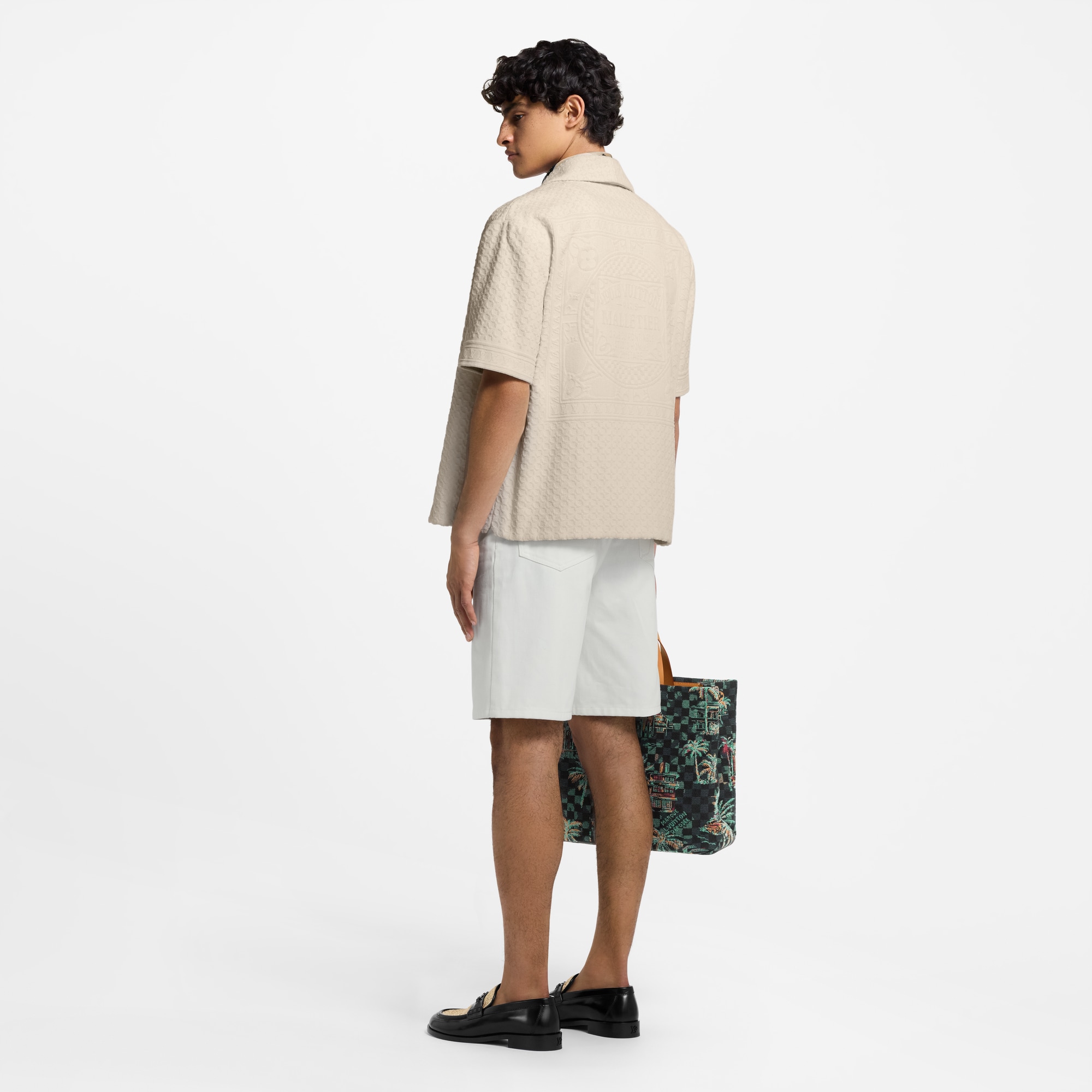 French Terry Short-Sleeved Shirt  in Men