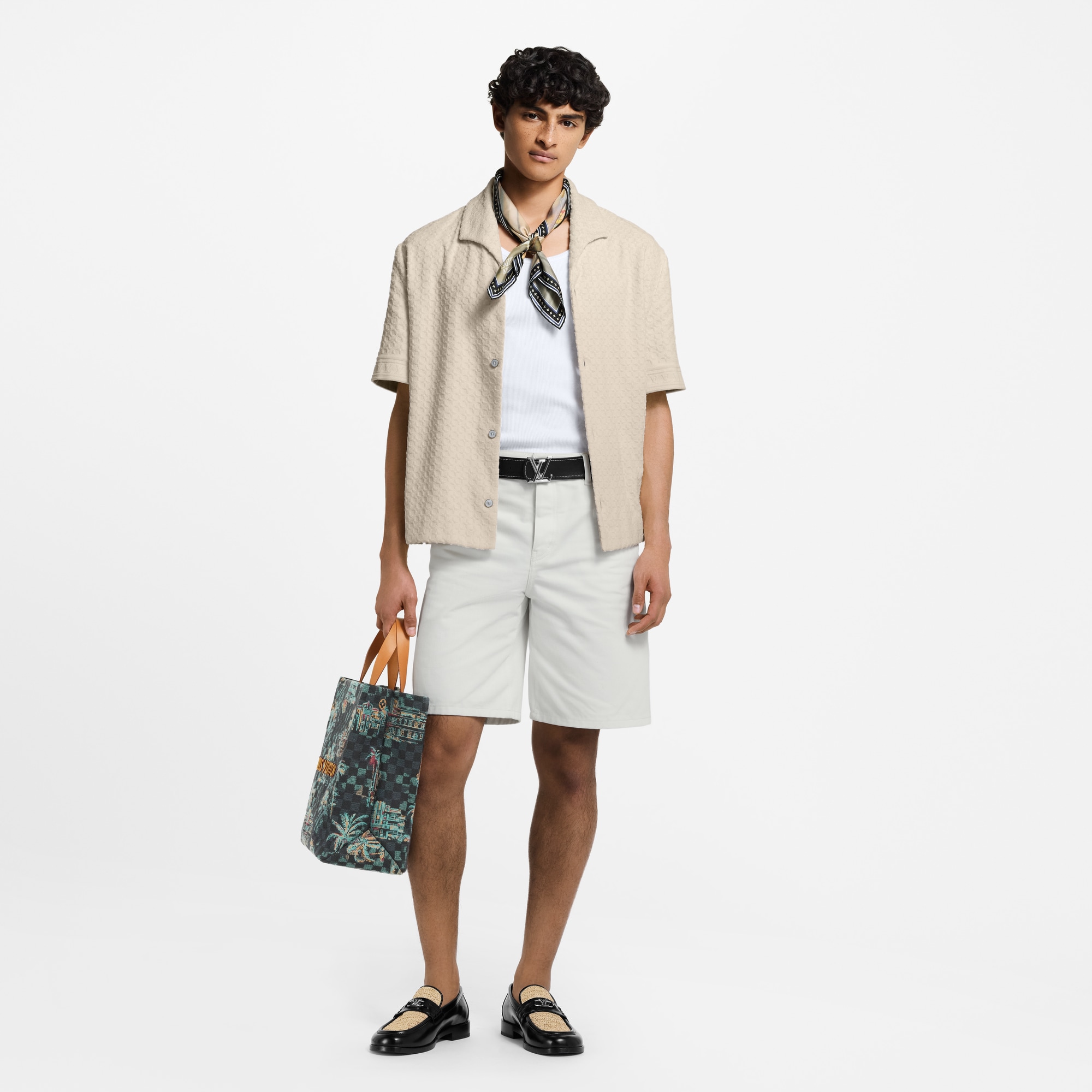 French Terry Short-Sleeved Shirt  in Men