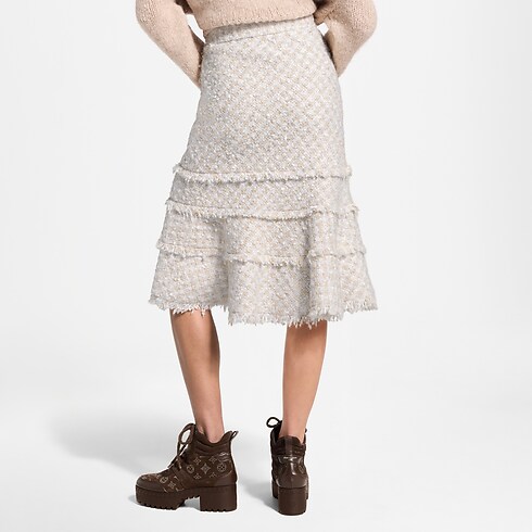 Fringe Trim Tweed Skirt in Women's Ready-to-Wear New In Ready-to-wear collections by Louis Vuitton (Product zoom)