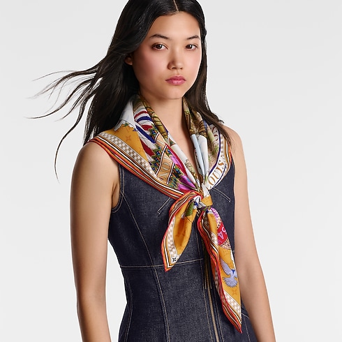 From The Cloud Square 90 S00 in Women's Accessories Silk Squares and Bandeaux collections by Louis Vuitton (Product zoom)