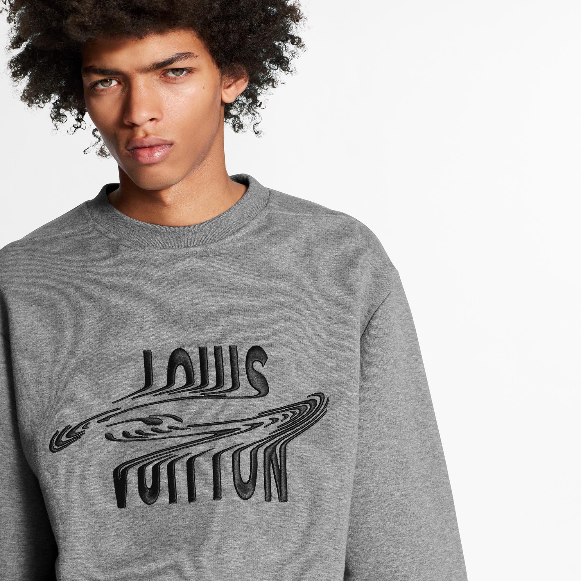 louis vuitton grey sweatshirt