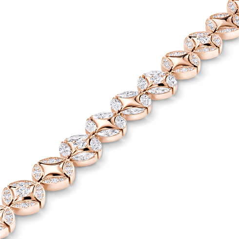 Galaxie Bracelet, Pink Gold and Diamonds in Les Extraordinaires's Jewellery Bracelets collections by Louis Vuitton (Product zoom)