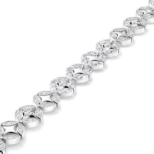 Galaxie Bracelet, White Gold and Diamonds in Les Extraordinaires's Jewellery Bracelets collections by Louis Vuitton (Product zoom)