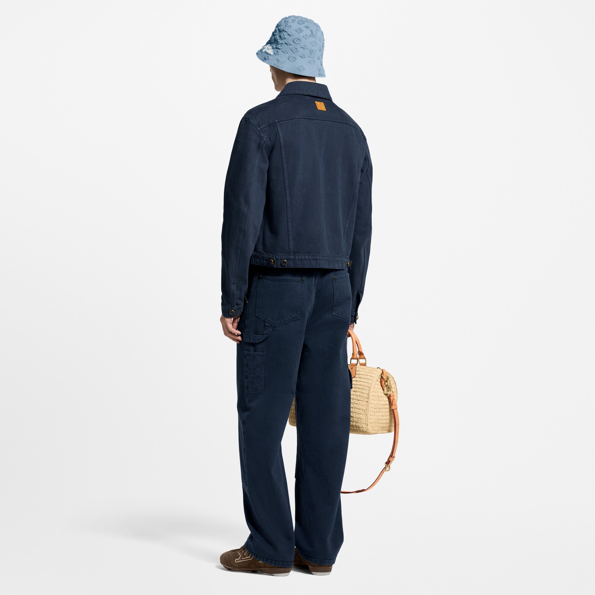 Garment-Dyed Denim Type II Trucker Jacket   in Men