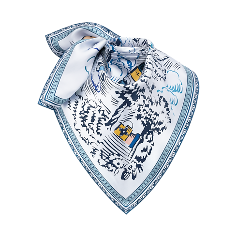 Gaston’s Travel Square 90 S00 in Women's Accessories Silk Squares and Bandeaus collections by Louis Vuitton (Product zoom)