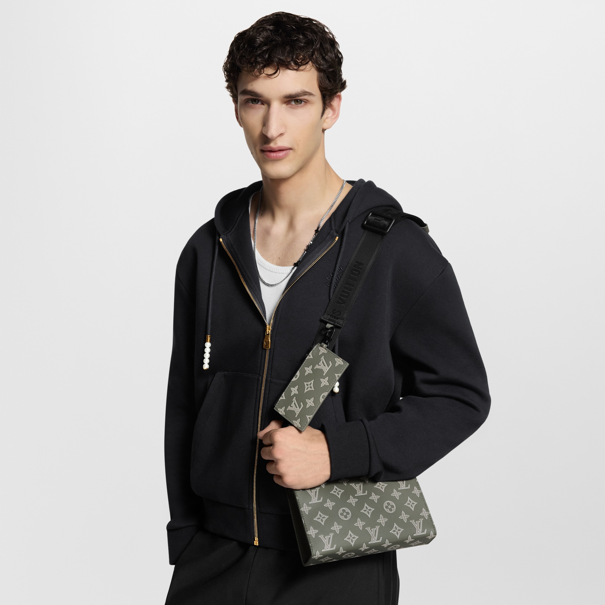 Gaston Wearable Wallet Monogram Shadow in Bags and Small Leather Goods
