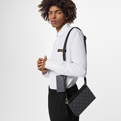 Gaston Wearable Wallet Monogram Eclipse in Men's Wallets and Small Leather Goods All Wallets and Small Leather Goods collections by Louis Vuitton (Product zoom)