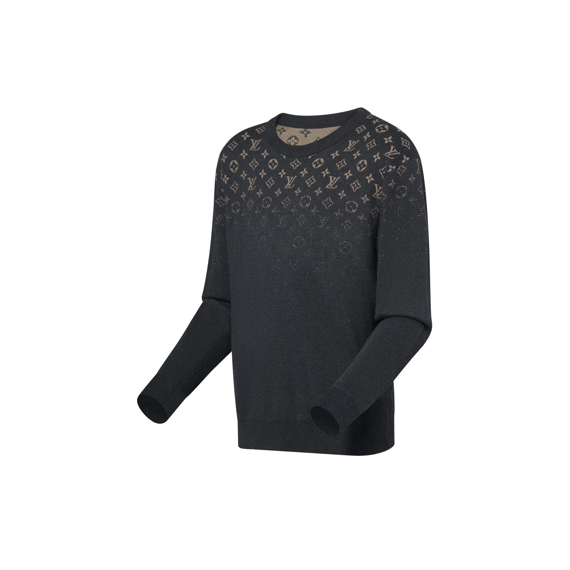 Gradient Cotton Crewneck   in Men