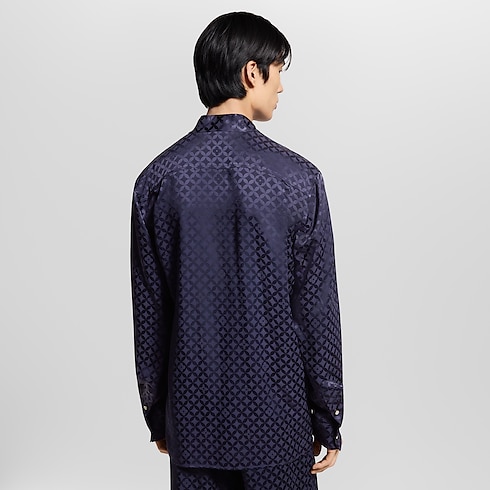 Graphic Jacquard Long-Sleeved Kimono Shirt in Men's Ready-to-Wear Shirts collections by Louis Vuitton (Product zoom)