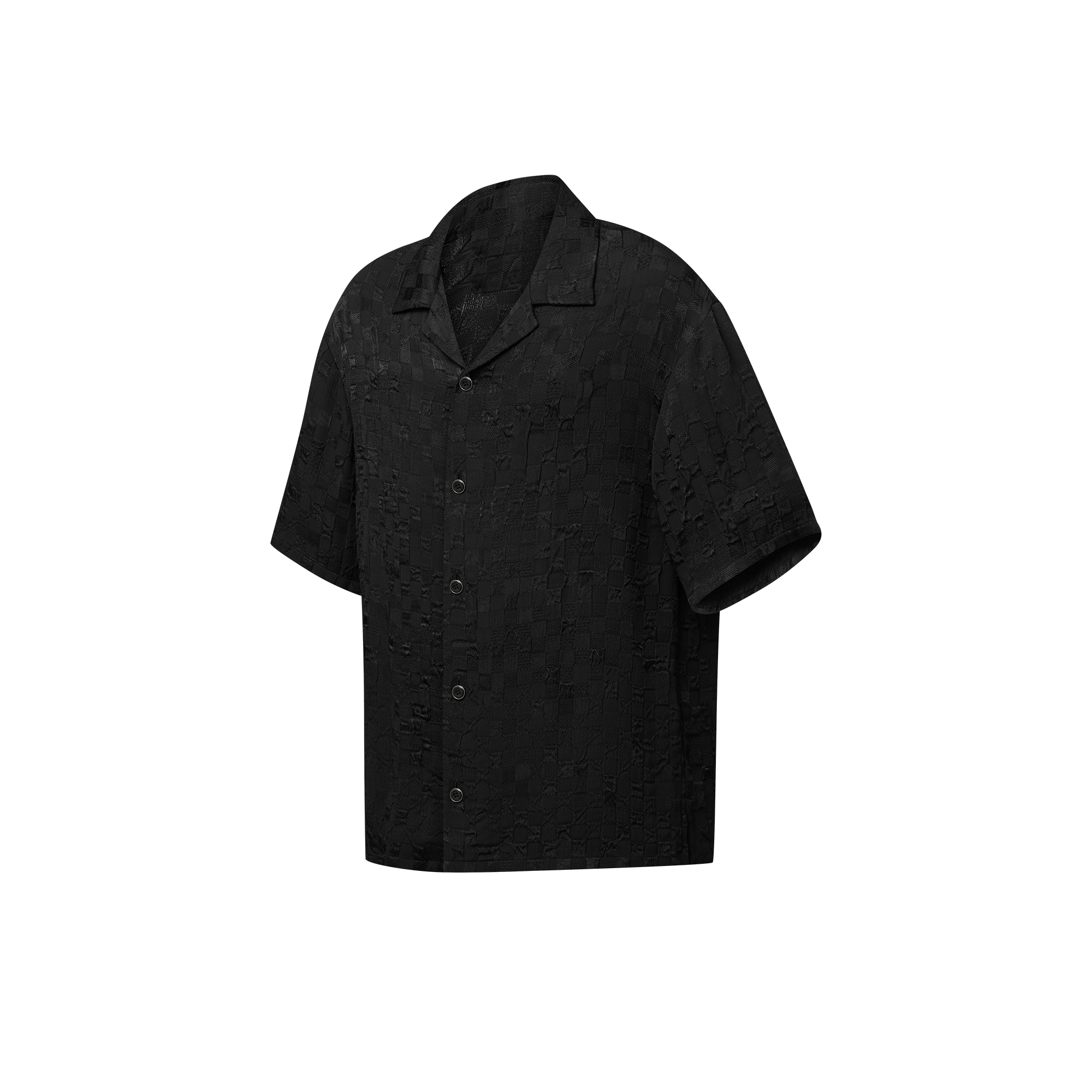 Graphic Jacquard Short-Sleeved Shirt  in Men