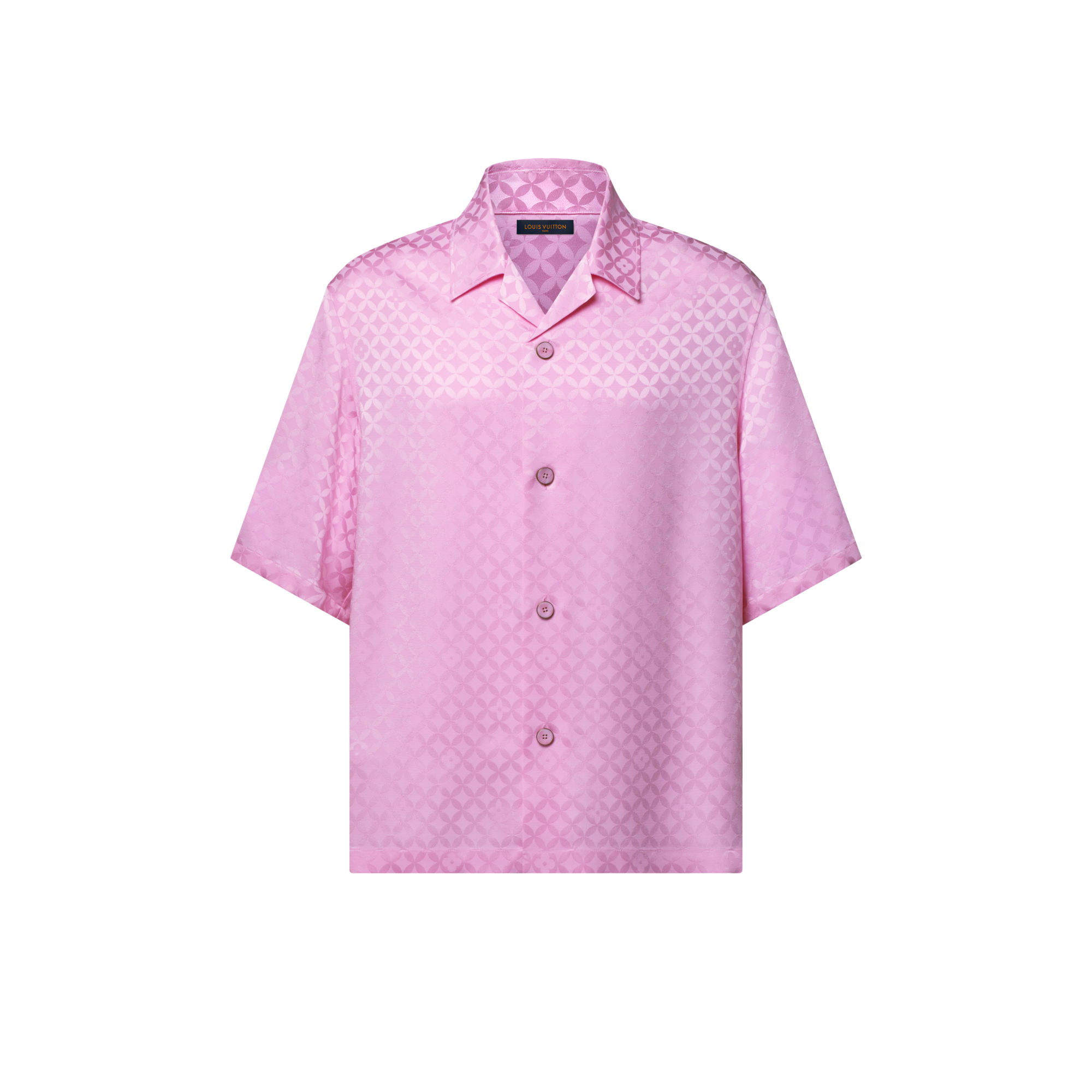Graphic Jacquard Short-Sleeved Shirt  in Men