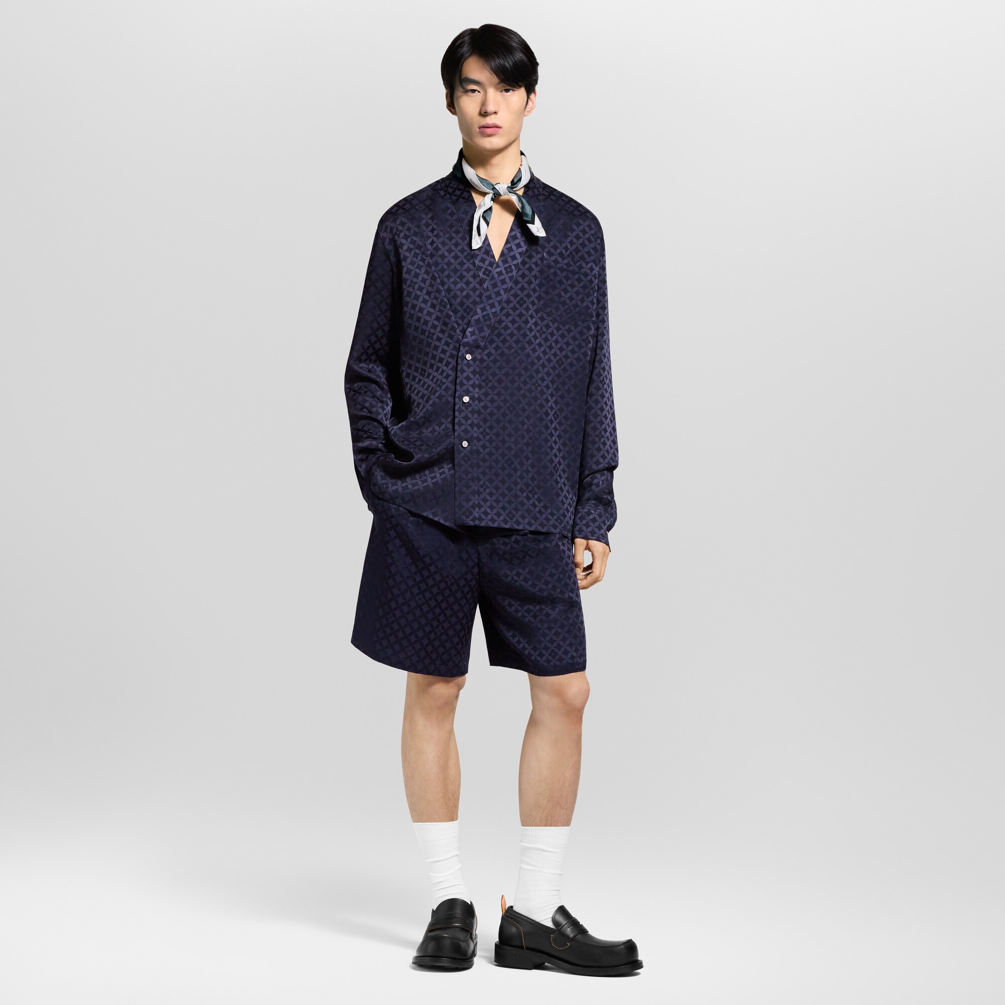 Graphic Jacquard Shorts  in Men
