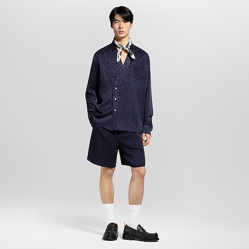 Graphic Jacquard Shorts in Men's Ready-to-Wear Trousers collections by Louis Vuitton (Product zoom)