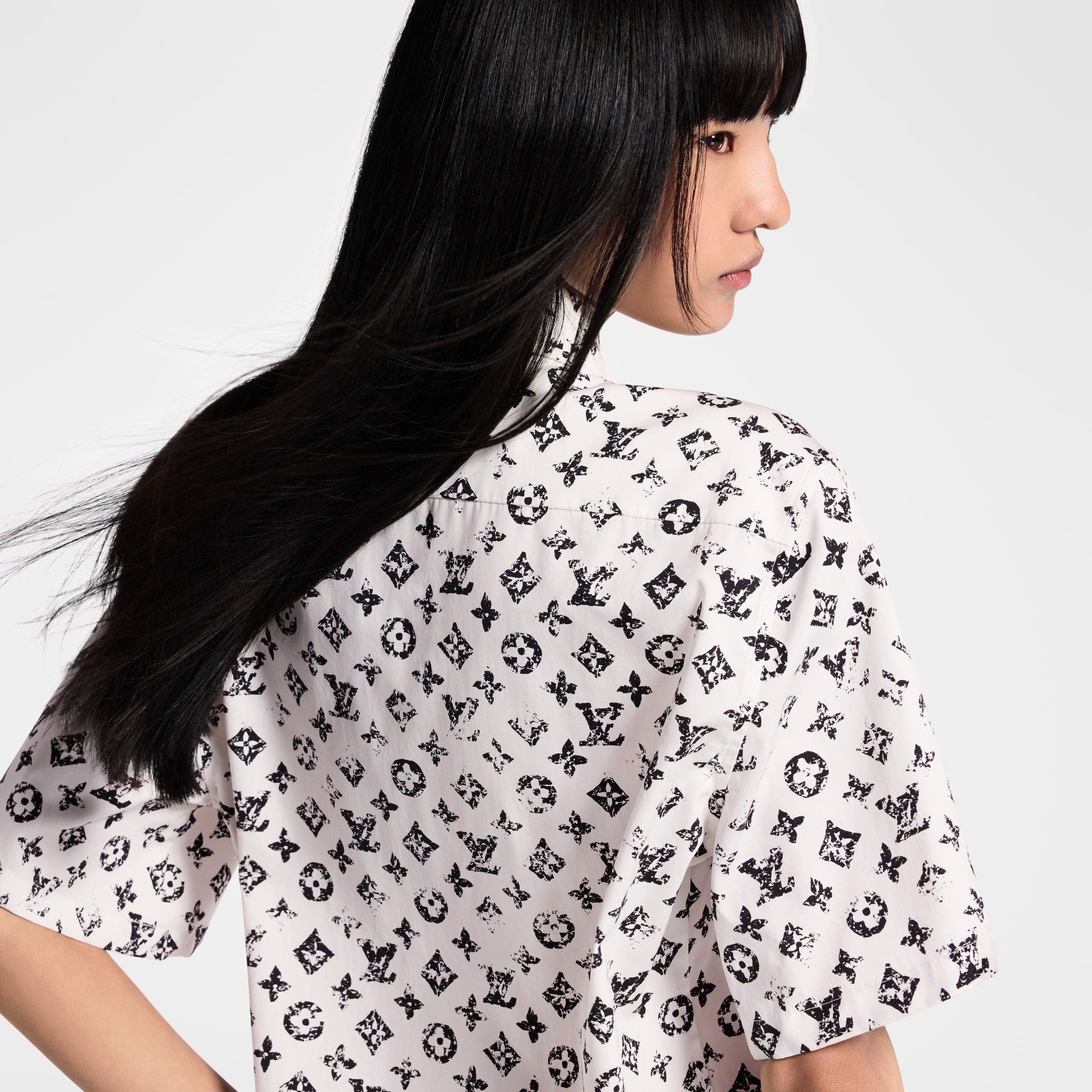 Graphic Monogram Shirt Dress  in Women