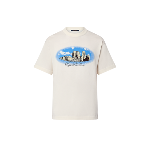 Graphic Short-Sleeved Cotton Crewneck in Men's Ready-to-Wear Knitwear and Sweatshirts collections by Louis Vuitton (Product zoom)