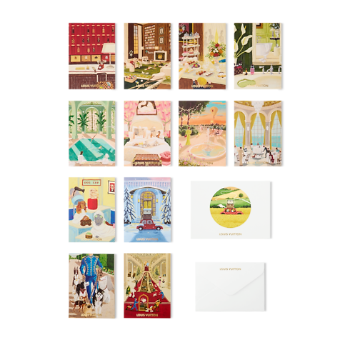 Greeting cards kit Carnets de Palace S00 in Trunks, Travel and Home's Library and Stationery Office and Writing collections by Louis Vuitton (Product zoom)