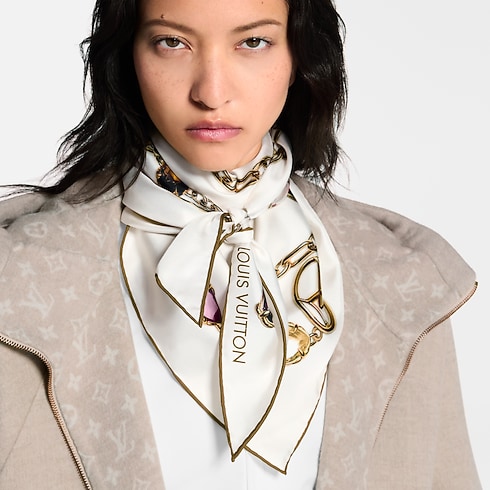 Heirloom Silk Triangle S00 in Women's Accessories Silk Squares and Bandeaux collections by Louis Vuitton (Product zoom)