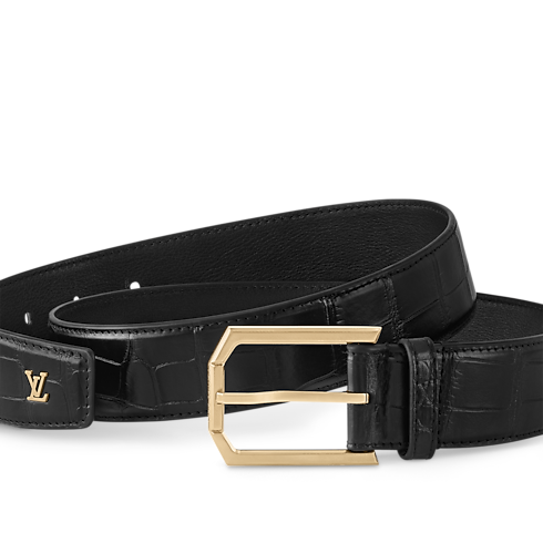 Heritage 35mm Belt Crocodilien Matte in Men's Accessories Belts collections by Louis Vuitton (Product zoom)