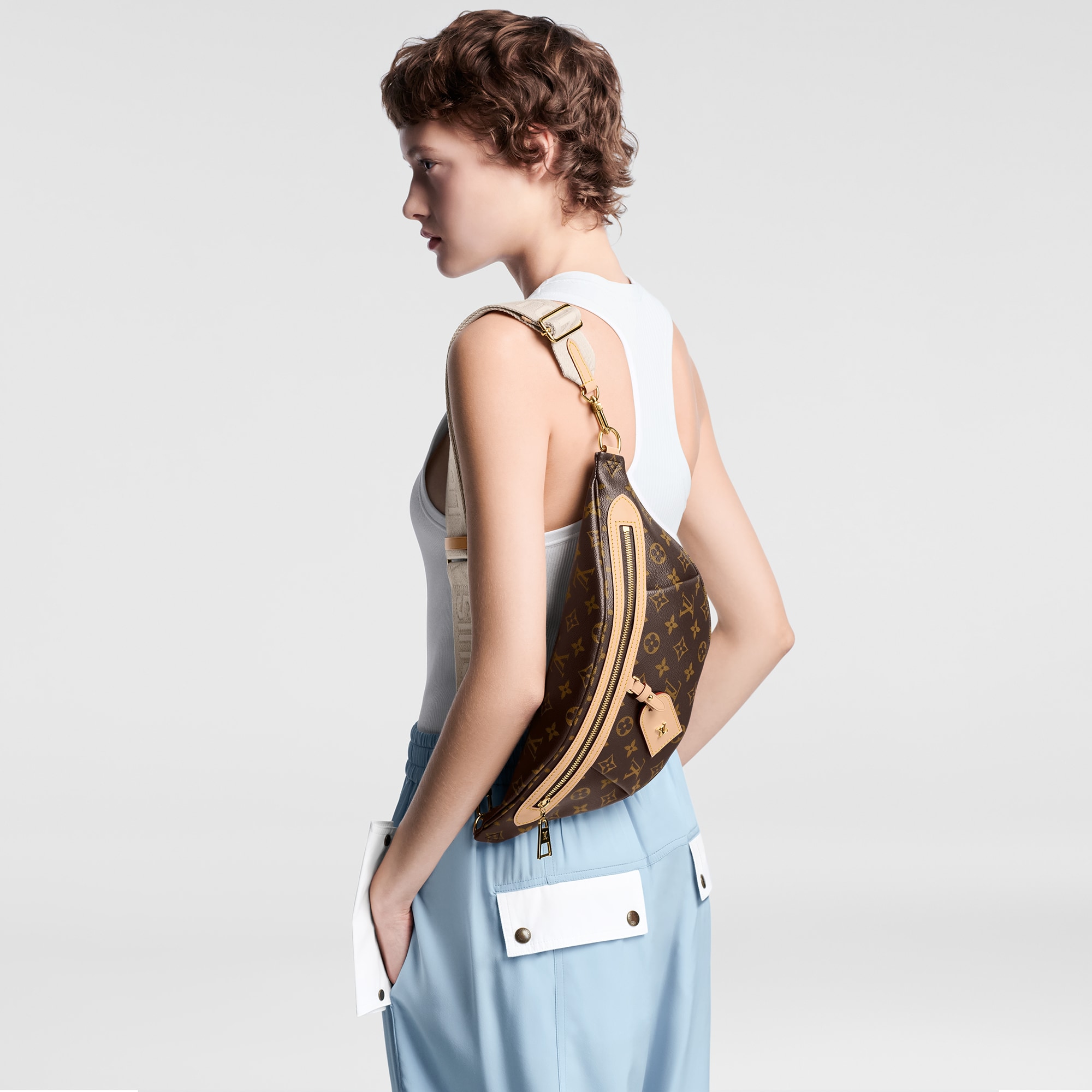 High Rise Bumbag Monogram Canvas in Women