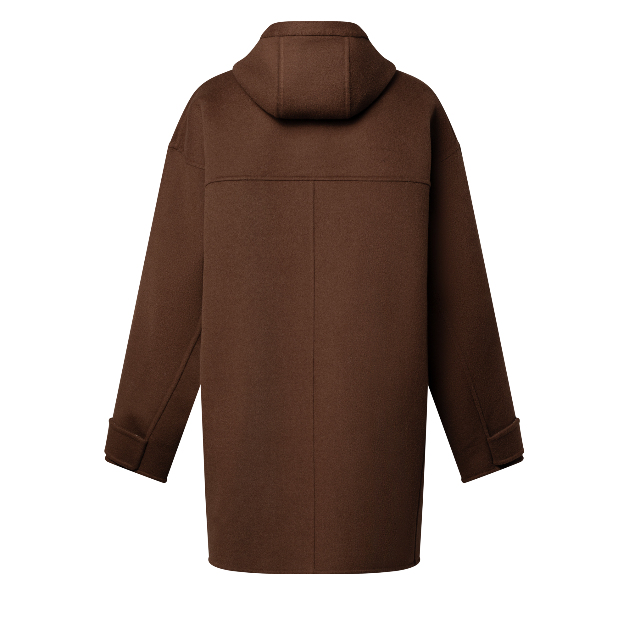 Hooded Button-Up Coat  in Women