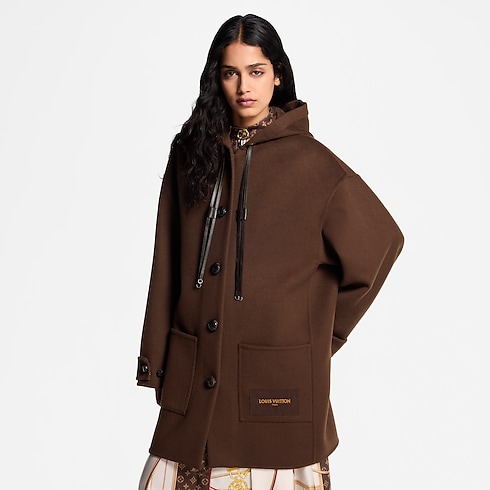 Hooded Button-Up Coat in Women's Ready-to-Wear Coats and Jackets collections by Louis Vuitton (Product zoom)