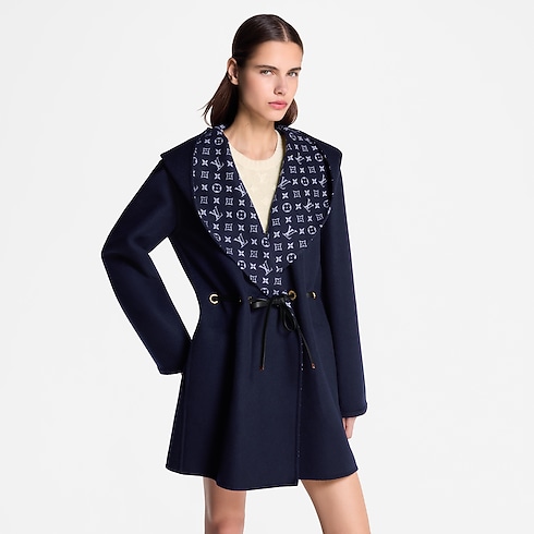 Hooded Drawstring Wrap Coat in Women's Ready-to-Wear Coats and Jackets collections by Louis Vuitton (Product zoom)