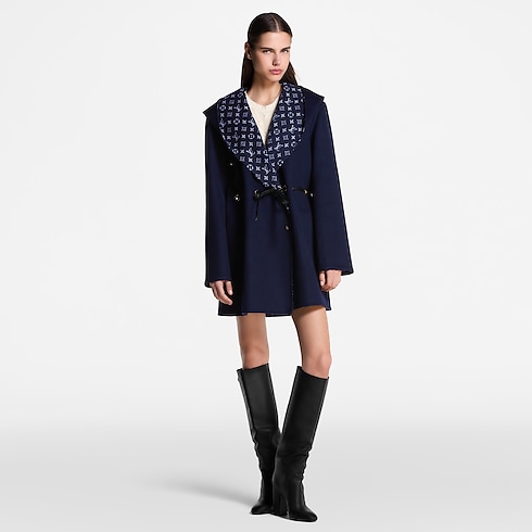 Hooded Drawstring Wrap Coat in Women's Ready-to-Wear Coats and Jackets collections by Louis Vuitton (Product zoom)