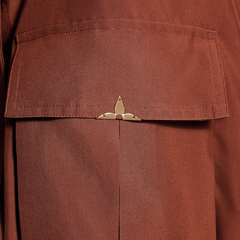 Hooded Washed Silk Shirt in Women's Ready-to-Wear Tops collections by Louis Vuitton (Product zoom)