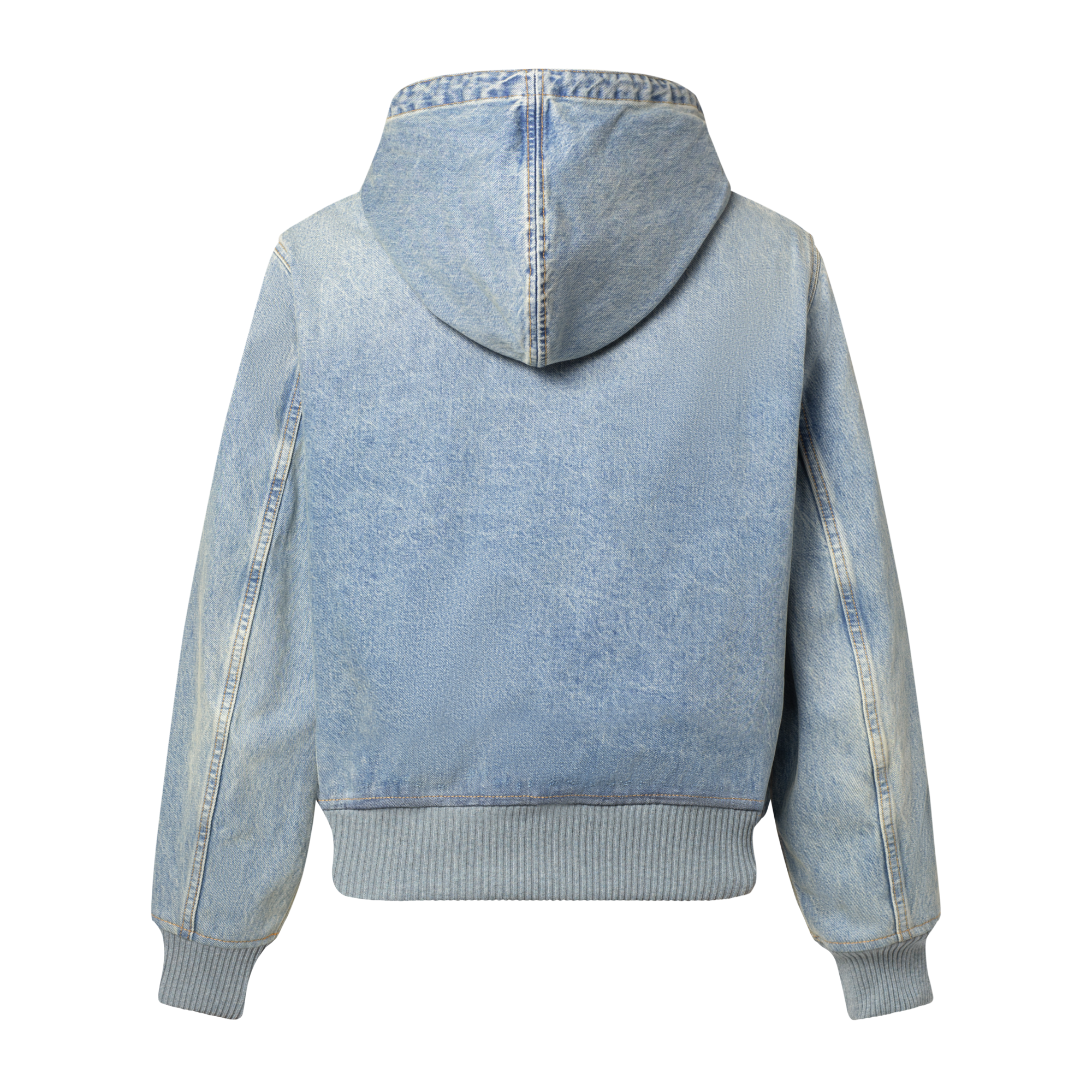 Hooded Workwear Denim Blouson  in Men