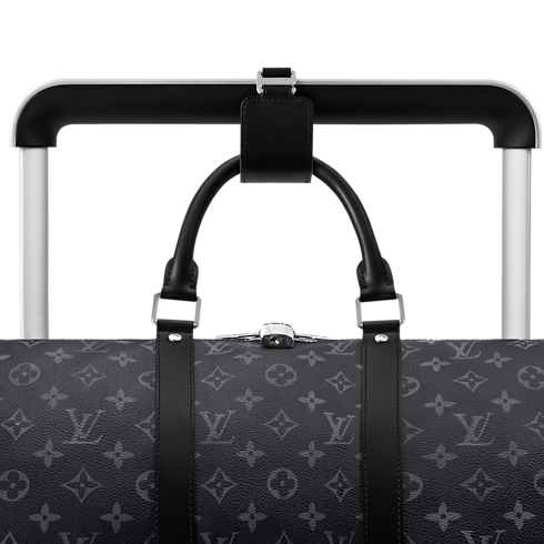 Horizon 55 Monogram Macassar Canvas in Men's Travel Rolling Luggage collections by Louis Vuitton (Product zoom)