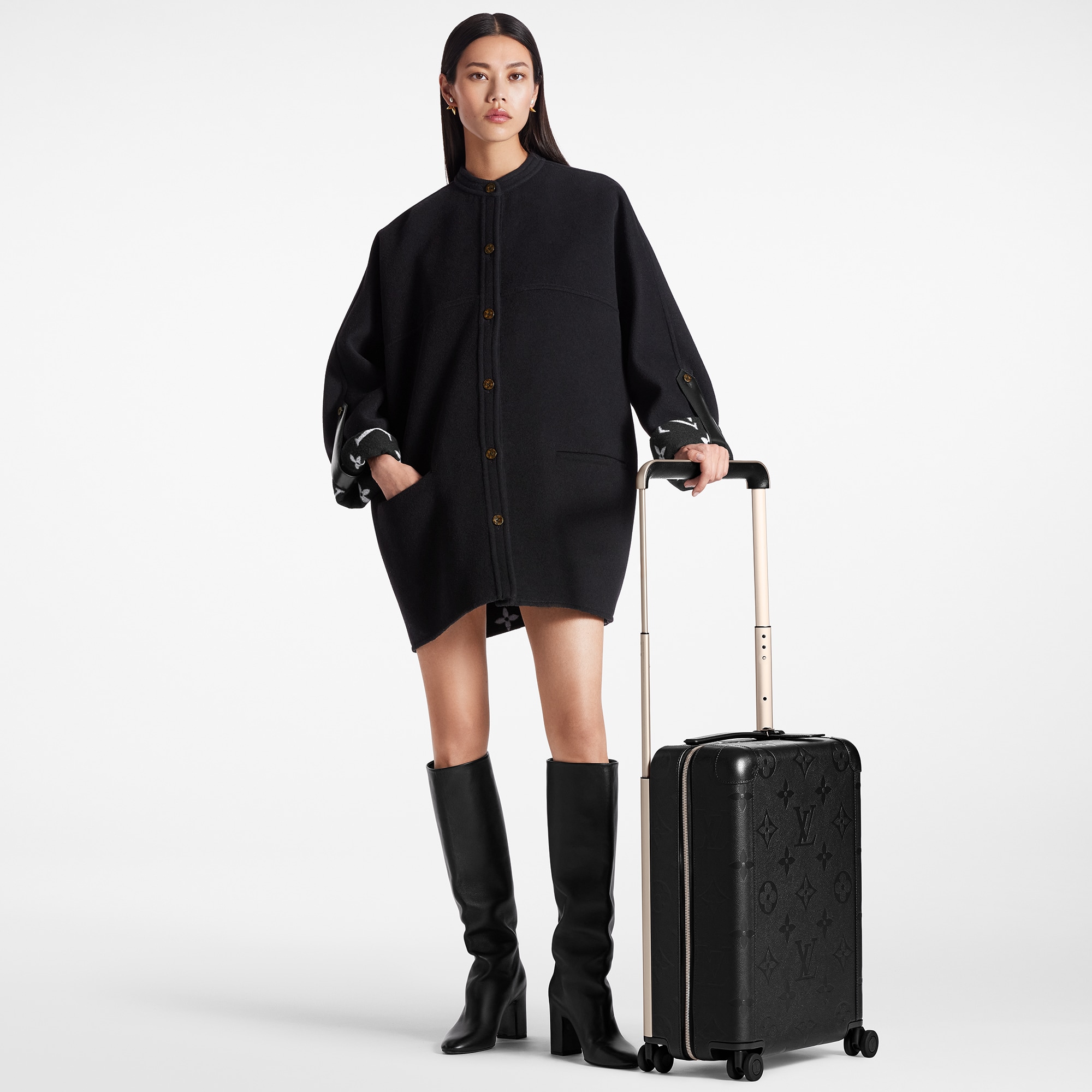 Horizon 55 Carry-On Suitcase Monogram Empreinte Leather in Men