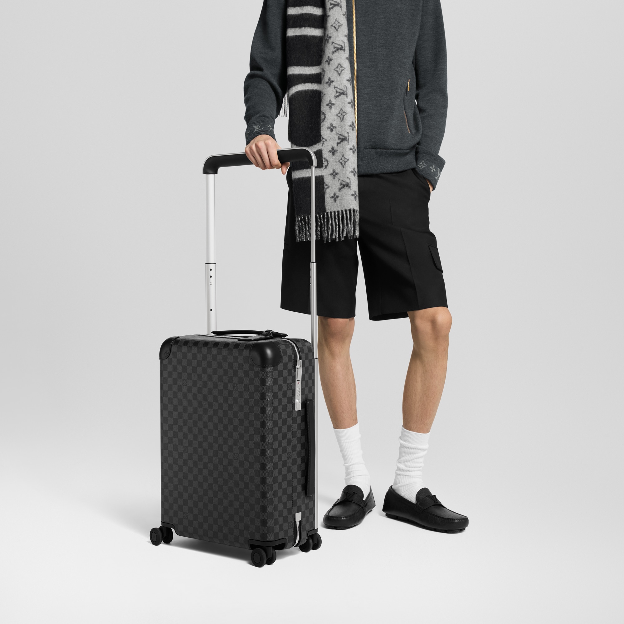 Horizon 55 Suitcase Damier Graphite Canvas in Men