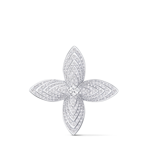 Idylle Blossom Brooch, White Gold & Diamonds in Les Extraordinaires's Jewellery Others collections by Louis Vuitton (Product zoom)
