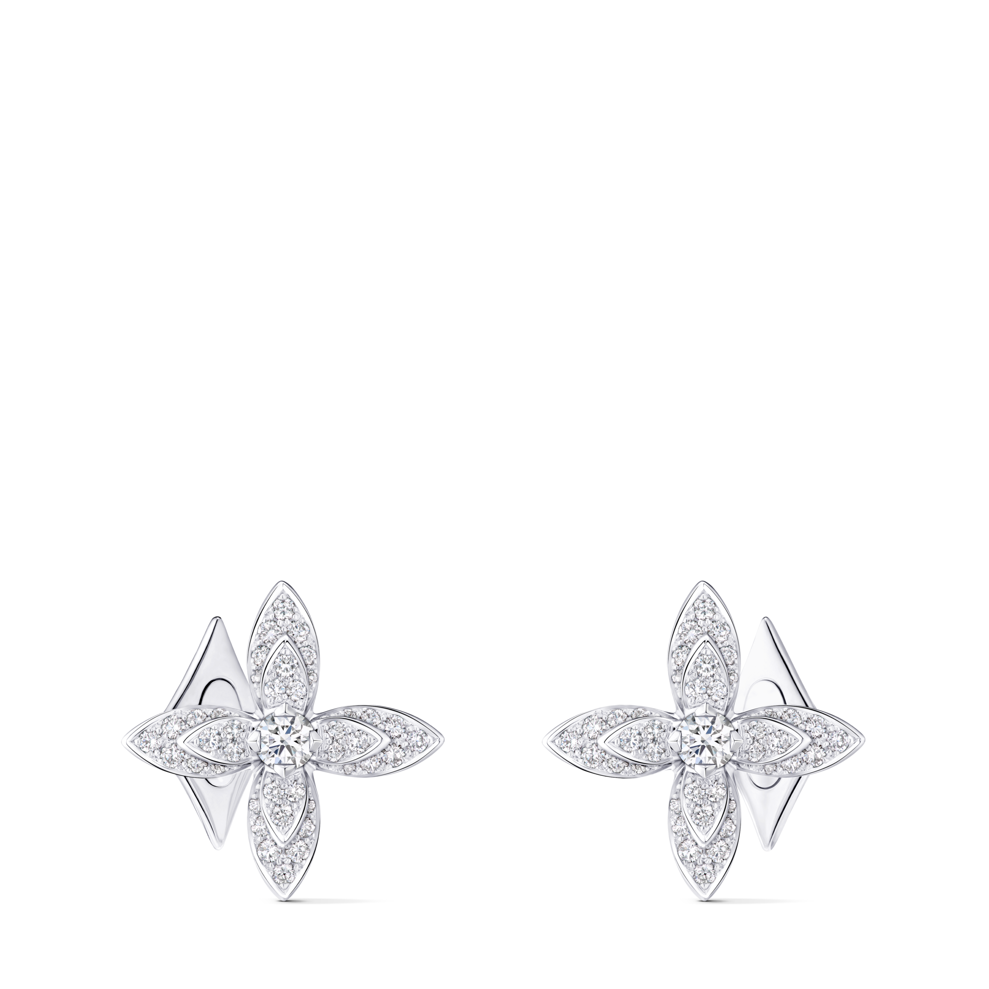 Idylle Blossom Cufflinks, White Gold & Diamonds  in Les Extraordinaires