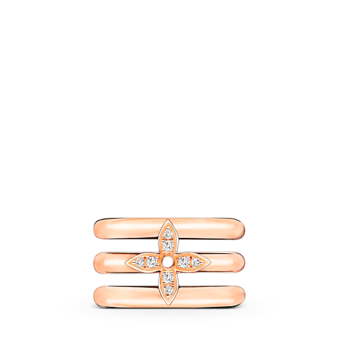 Idylle Blossom Ear Cuff, Pink Gold And Diamonds - Per Unit in Jewellery's Categories Earrings collections by Louis Vuitton (Product zoom)