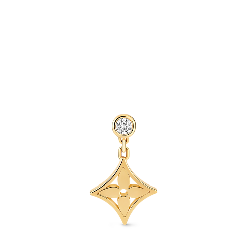 Idylle Blossom ear stud, yellow gold and diamond - PER UNIT in Jewellery's Categories All Fine Jewellery collections by Louis Vuitton (Product zoom)