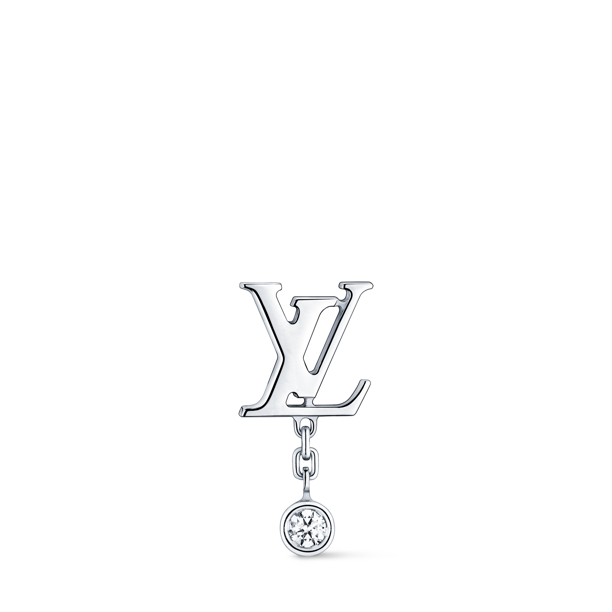 Idylle Blossom Lv Ear Stud, White Gold And Diamond - PER UNIT  in Jewellery