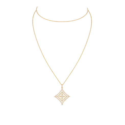 Idylle Blossom Medallion, Yellow Gold and Diamonds in Jewellery's Categories All Fine Jewellery collections by Louis Vuitton (Product zoom)