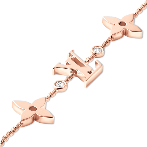 Idylle Blossom Multi-Motif Bracelet, Pink Gold and Diamonds in Jewellery's Categories Bracelets collections by Louis Vuitton (Product zoom)