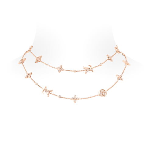 Idylle Blossom Multi-Motif Long Necklace, Pink Gold and Diamonds in Jewellery's Categories Necklaces and Pendants collections by Louis Vuitton (Product zoom)