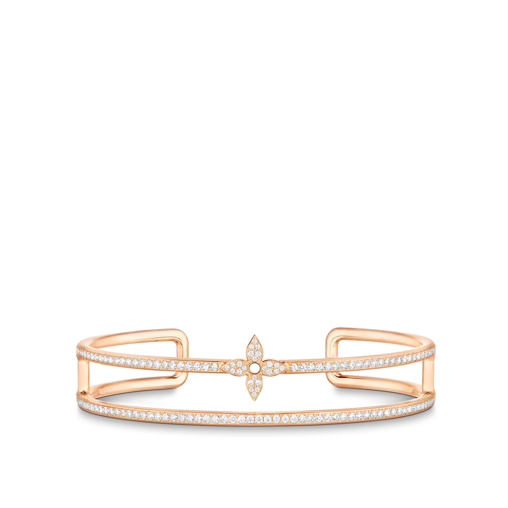 Idylle Blossom Two-Row Bracelet, Pink Gold and Diamonds  in Jewellery