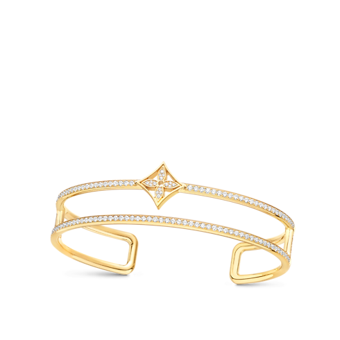 Idylle Blossom Two-Row Bracelet, Yellow Gold and Diamonds in Jewellery's Categories All Fine Jewellery collections by Louis Vuitton (Product zoom)