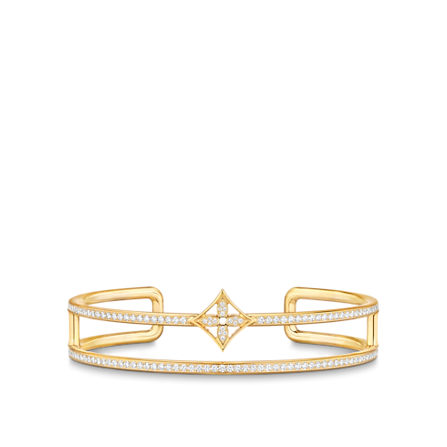 Idylle Blossom Two-Row Bracelet, Yellow Gold and Diamonds in Jewellery's Categories All Fine Jewellery collections by Louis Vuitton (Product zoom)